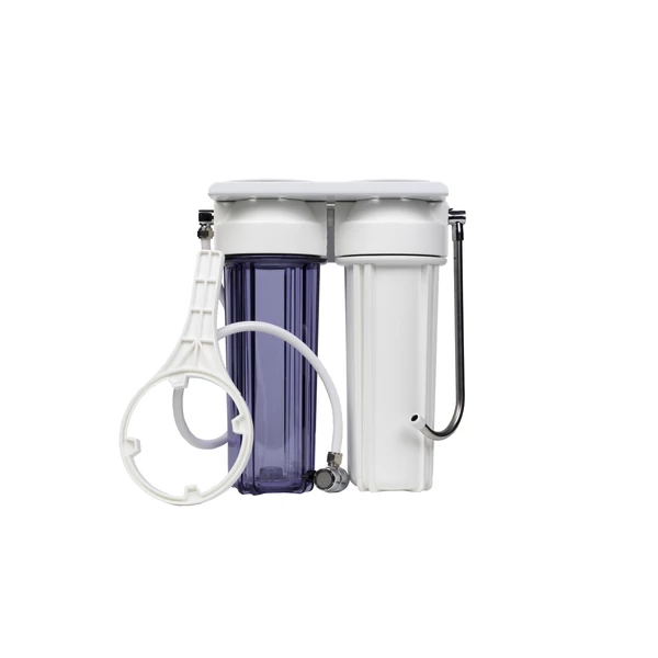 Kétlépcsős asztali víztisztítóhoz műanyag ház DUPLA