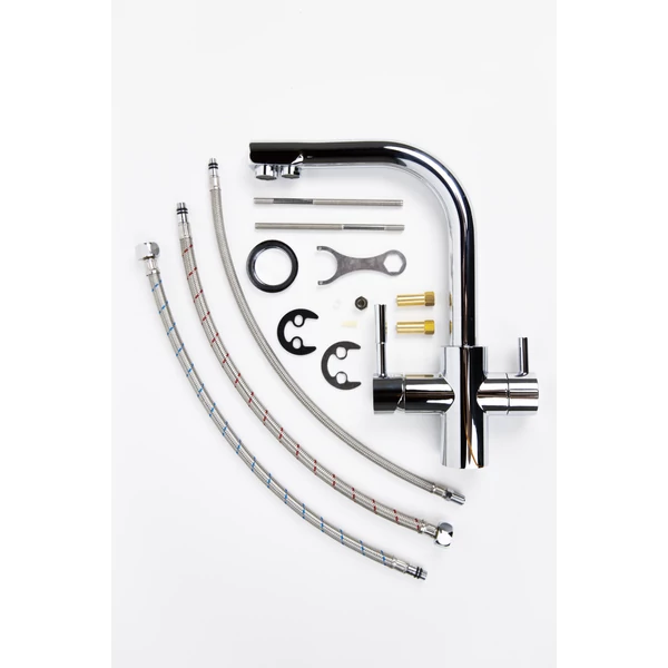 Modern 3 utas krómozott csaptelep