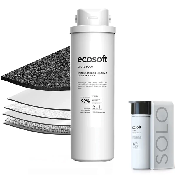 Ecosoft Cross Solo direkt átfolyós fordított ozmózisos víztisztító