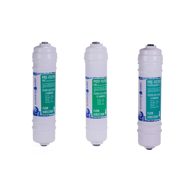 Szűrőkészlet Ro Economy tartály nélküli, fordított ozmózis víztisztítóhoz, 3 db