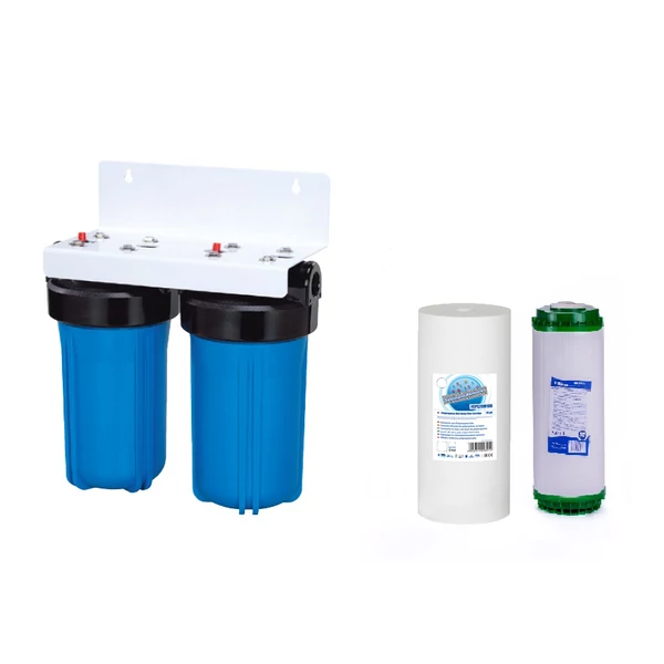 Antibakteriális közepes teljesítményű, 2 lépcsős központi víztisztító