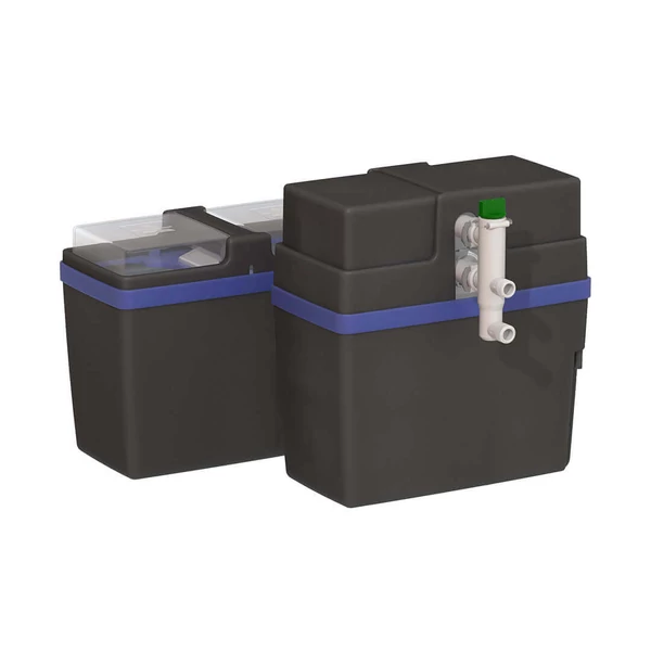 Hydrosoft 200B DUPLEX elektromos áram nélkül működő víz és sótakarékos vízlágyító külön sóléoldó tartállyal